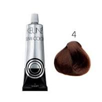 KEUNE COLOR  COLORAÇÃO PERMANENTE - COR 4 - CASTANHO MÉDIO -  60ML