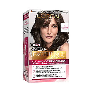 IMÉDIA EXCELLENCE COLORAÇÃO - 4 CASTANHO NATURAL  70ML