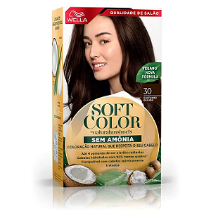 SOFT COLOR TINTA DE CABELO CASTANHO ESCURO 30  70 ml