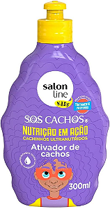 SALON LINE S.O.S CACHOS ATIVADOR DE CACHOS KIDS-300 ML