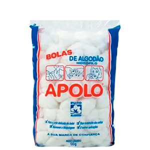 APOLO BOLAS DE ALGODÃO 100G