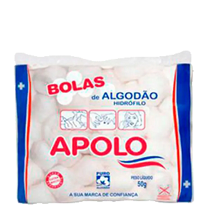 APOLO BOLAS DE ALGODÃO 50G