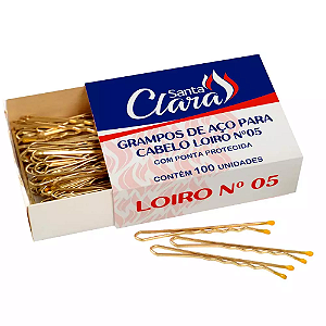 SANTA CLARA GRAMPO DE AÇO PARA CABELO LOIRO N°5