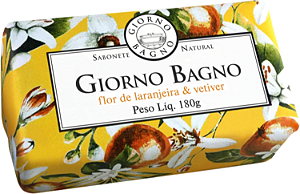 GIORNO BAGNO SABONTE FLOR DE LARANJEIRA E VETIVER 180G