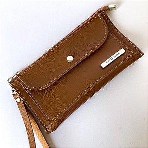 Clutch Luísa - cor ocre - pronta entrega
