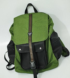 Mochila Karavana - Verde Preta - (Encomenda)
