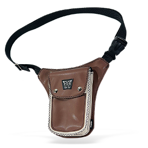 POCHETE VERTIKAL - MARROM / OFF WHITE - PREMIUN ALTA PERFORMANCE - (VEGAN)
