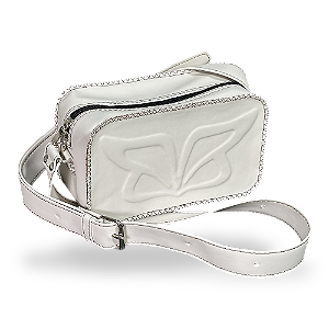 BOLSA HORIZONTAL - OFF WHITE - LOGO 3D - PREMIUN ALTA PERFORMANCE (VEGAN)