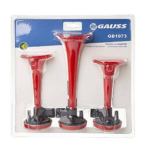 Buzina Automotiva Eletropneumática Com 3 Cornetas Universal