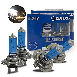 Kit Lâmpadas Super Branca Farol Baixo e Alto Volkswagen EOS