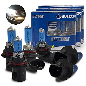 Kit Lâmpada Super Branca Ford Ranger 1998-2004 Farol e Milha
