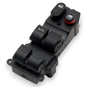 Interruptor Vidro E Trava 4 Portas Gauss Para Honda Fit 1.4 2003-2008