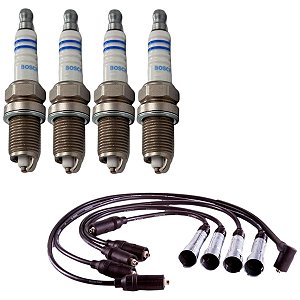 Kit Cabo E Vela Escort 2.0 8v Ap2000 1994 Gasolina Bosch
