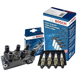 Kit Vela Cabo Bobina Silverado 4.1 6cc 1996 1997 Gaso Bosch