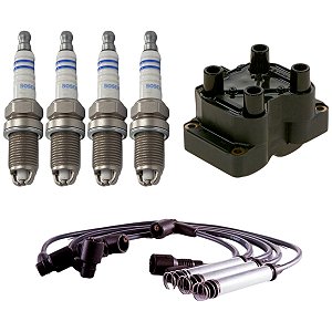 Kit Vela Cabo Bobina Gol G3 2.0 16v 112ap 99 00 Gaso Bosch