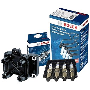 Kit Vela Cabo Bobina Parati G4 1.8 8v Ap 2008 Flex Bosch