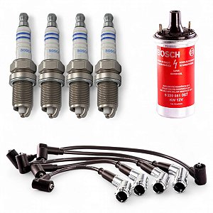 Kit Vela Cabo Bobina Verona 1.6 8v Ae1600 91 Gaso/alc Bosch