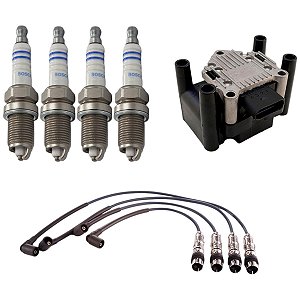 Kit Vela Cabo Bobina Gol G3 1.0 8v Ea111 2006 Flex Bosch