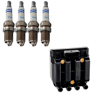 Kit Cabo E Vela Gol G2 2.0 8v Ap 1997 1998 1999 Gas Bosch