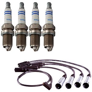 Kit Cabo E Vela Pampa 1.8 8v Ap1800 Gas 90 Gasolina Bosch