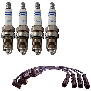 Kit Cabo E Vela Tempra 2.0 8v Spi 1994 1995 Gasolina Bosch