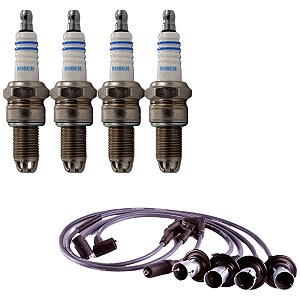 Kit Cabo E Vela Kombi 1.6 8v 2000 2001 2002 Gasolina Bosch