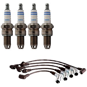 Kit Cabo E Vela Golf 1.8 8v Acc 1996 1997 Gasolina Bosch
