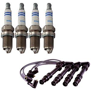 Kit Cabo E Vela Punto 1.4 8v 2010 2011 2012 Flex Bosch