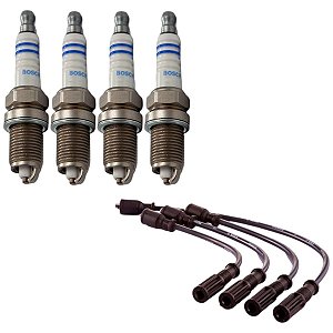 Kit Cabo E Vela Palio G1 1.5 8v Fiasa 98 99 Gasolina Bosch