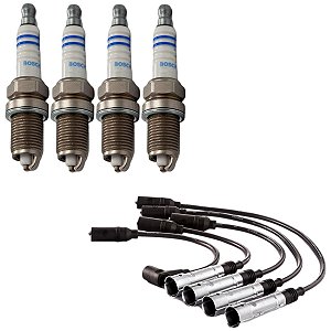 Kit Cabo E Vela Saveiro 1.6 8v Ap 1995 1996 Gasolina Bosch