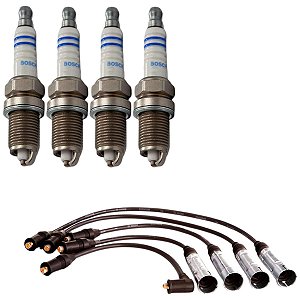 Kit Cabo E Vela Uno G1 Mille 1.0 8v Fiasa 93 Gasolina Bosch