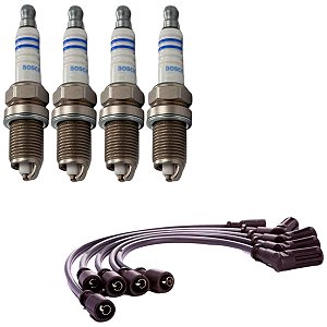 Kit Cabo E Vela Uno G1 Mille 1.0 8v Fiasa 90 Gasolina Bosch