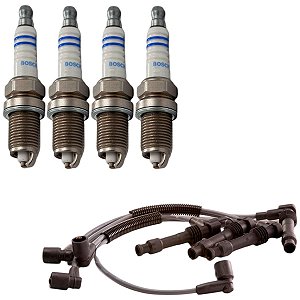 Kit Cabo E Vela Novo Uno 1.0 8v Fire Evo Flex 15 Flex Bosch