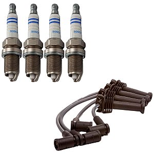 Kit Cabo E Vela New Fiesta 1.6 16v Sigma 2010 Flex Bosch