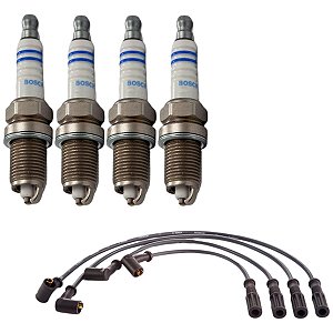 Kit Cabo E Vela Siena G2 1.0 8v Fire Gas 05 Gasolina Bosch