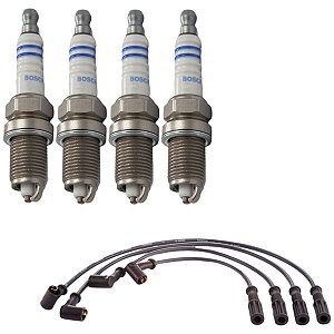 Kit Cabo Vela Fiat Siena G4 1.4 8v Fire 12-17 Flex Bosch