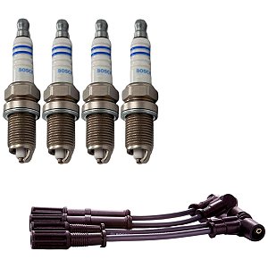 Kit Cabo E Vela Novo Uno 1.4 8v Fire Evo  14 15 Flex Bosch