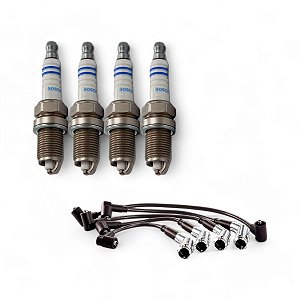 Kit Cabo E Vela Saveiro 1.6 8v Ap 1992 1993 Gasolina Bosch