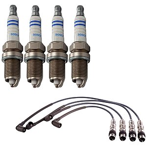 Kit Cabo E Vela Crossfox G1 1.6 8v Ea111 2005 Flex Bosch