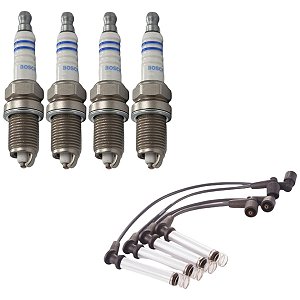 Kit Cabo E Vela Siena G2 1.8 8v  2004 2005 2006 Flex Bosch