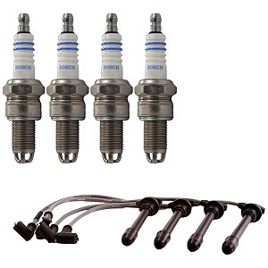 Kit Cabo E Vela Polo 1.0 16v 2002 2003 2004 Gasolina Bosch
