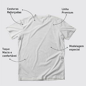 Camiseta Básica Sem Personalização Branca