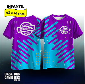 Camiseta Infantil Dry | Estampa colorida Total