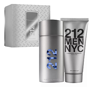 Carolina Herrera Coffret 212 Men Nyc 100ml Edt + Gel de Banho 100ml Masculino