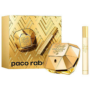 Paco Rabanne Coffret Lady Million Edp 50ml + Perfume Travel Size Edp 10ml Feminino