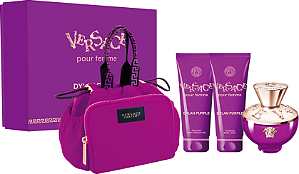 Versace Coffret Dylan Purple Pour Femme Edp 100ml + Bolsa + Body Lotion 100ml + Shower Gel 100ml Feminino