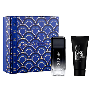 Carolina Herrera Coffret 212 Vip Black Edp 100ml + Gel de Banho 100ml Masculino