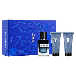 Yves Saint Laurent Coffret Y Edp 60ml + Gel de Banho 50ml + Creme Pós Barba 50ml Masculino