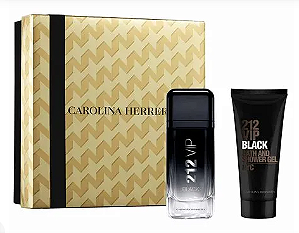 Carolina Herrera Coffret 212 Vip Black Edp 100ml + Gel de Banho 100ml - Masculino