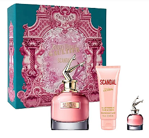 Jean Paul Gaultier Coffret Scandal Edp 80ml + Loção Corporal 75ml + Miniatura 6ml - Feminino